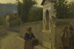 Alberto Boschetti, Il capitello, olio su tela, 90,6 x 60 cm, collezione privata