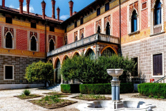 Antonio Caregaro Negrin, interventi a villa Nievo Bonin Longare, 1846-84, Montecchio Precalcino