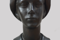 Gaetano Veronese, Ragazza con cappello, prima metà degli anni trenta, sbalzo su rame