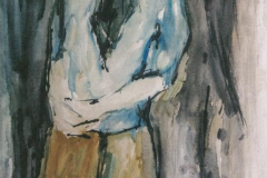 Silvio Cavedon [Rossana], 1962, olio su tela, 120 x 60 cm