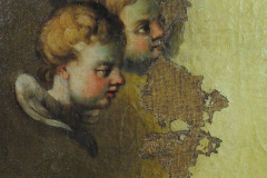 Ritocco delle lacune con tela a vista Immacolata Concezione (Madonna degli Angeli)