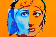 David Ariel De Guglielmi (Italia), Judith, stampa digitale, tagli su carta, 70 x 50 cm