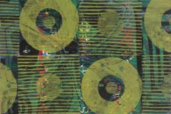  Tarrvi Laamann (Estonia), Abstract record shop, xilografia, 40 x 50 cm 