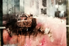 Gian Pietro Cavedon (Italia), Nobiltà e decadenza, pittura, 120 x 200 cm