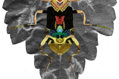 Ana Golici (Romania), Survival of the Fittest I, stampa digitale, collage su carta banana, 118 x 91 cm