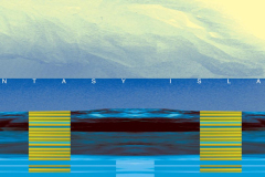 Ovidiu Petca (Romania), Fantasy Island with paper sky III, stampa digitale, 70 x 150 cm